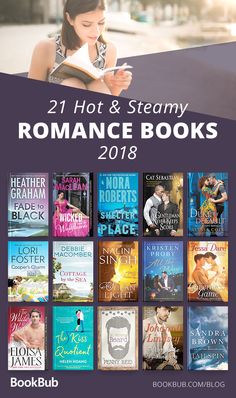 the front cover of romance books with text reading 21 hot & steamy romance books