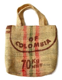 a burluck bag with the word golemp on it and a red stripe