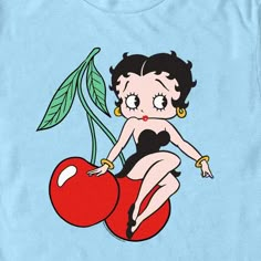 an image of a cartoon character on a cherry