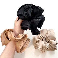 PRICES MAY VARY. 【Soft Silk Hair Bands】 3 pcs fashion satin silk hair scrunchies,10 pcs Thick black elastic band，Enough to match your various hairstyles, fashion trend hair accessories. 【No crease stretch fabric】 Made of high quality elastic and premium satin silk, soft silk hair scrunchies make your hair smoother, silk hair scrunchies design, you will look very charming. 【For all hair types】 These hair ties for little girls, teens, & women are suitable for straight, thick, thin, fine, or curly Cute Scrunchies, Hair Accessories Ponytail, Rope Hair, Tie For Women, Tie Women, Hair Band For Girl, Silk Hair, Hair Rings, Headband Styles