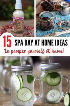 If you’re needing a little pampering, use these awesome ideas for a rejuvenating spa day at home. #athomespaday #homespa #spa Bridal Spa Day, Spa Day Snacks, In Home Spa, Spa Day Party For Women, Diy Spa Night, Home Spa Ideas