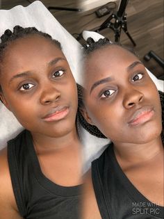 Ombré brows. Permanent makeup Eyebrows Tinted Before And After, Eyebrow Lamination Black Women, Brow Lamination Black Women, Ombre Brows Black Women, Eyebrow Tattoo Before And After, Tattoo Eyebrows Before And After