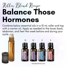 Essential Oil Recipes For Hormone Balance, Essential Oils For Balancing Hormones, Doterra Oils For Hormone Balance, Hormone Balancing Essential Oils, Doterra Balance Roller Blend, Roller Bottle Blends Doterra, Doterra Oils Recipes