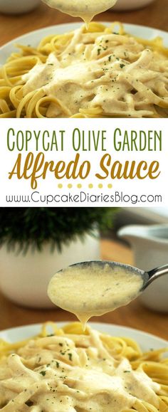 this copycat olive garden alfredo sauce is an easy and delicious side dish