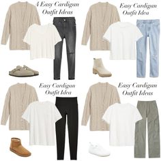 #falloutfitideas #falloutfits #winteroutfits #teacheroutfit #momoutfit #sahmoutfitideas #cardiganoutfits #cargopantsoutfit #shortuggoutfitideas #minimalistoutfits #minimaliststyle #minimaliststyle #clogsoutfit Beige Cardigan Outfit, Sahm Wardrobe, Comfy Mom Outfits, Cardigan Outfit Ideas, Mom Outfit Ideas, Realistic Fashion, Grey Wardrobe, Mom Clothes, Classic Straight Jeans