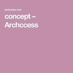 the words concept - archees on a pink background