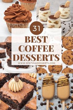 31 Coffee Dessert Recipes Baking Guide, Brownies Cookies, Amazing Desserts, Best Coffee, Coffee Bar, Brownies