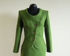 Wedding Dress Jacket, Minimalist Jacket, Asymmetrical Jacket, Green Jacket Women, Jacket For Spring, Jacket Collar, Elegant Jacket, Asymmetric Jacket, Bridal Jacket