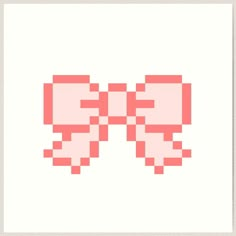 an image of pixelated pink glasses on white paper