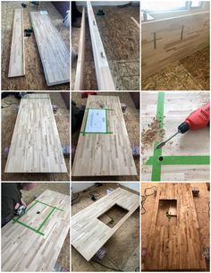 the process of making a diy pallet table