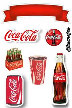 an image of coca cola stickers on a white background