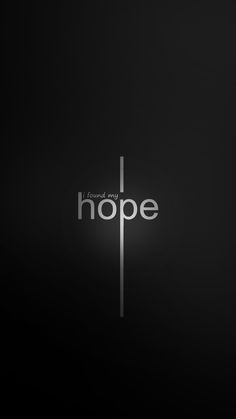 a black and white photo with the word hope in it's center, against a dark background