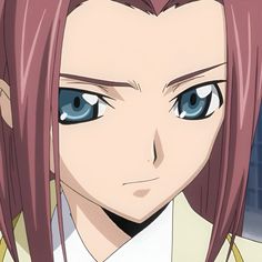 an anime character with long pink hair and blue eyes looks at the camera while wearing a white shirt