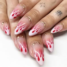 Pointed Nail Designs, Nail Design Glitter, Pointed Nails, Funky Nails, Dope Nails, Creative Nails