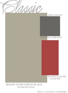 the color scheme for an interior paint scheme with red, gray and white colors on it