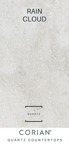 the rain cloud logo is shown in black and white on a marble background with text that reads