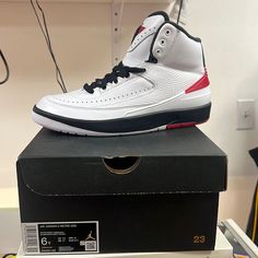 Brand New Jordan 2’s. Size 6y Jordan Bred, Jordan Golf, Jordan 13 Black, Jordan 4 Bred, Jordan 6 Rings, Jordan Retro 12, Red Jordans, White Jordans, Air Jordan 13 Retro