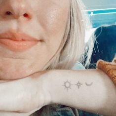 alexa nunn☽ ☼ ⋒ on Instagram: "Got this little tat a year ago ☀️✨🌙 missing my mommy + sissy a little extra lately #PASpower" A Year Ago, May 1, Miss Me, A Year, Tatting, Tattoos, On Instagram, Instagram