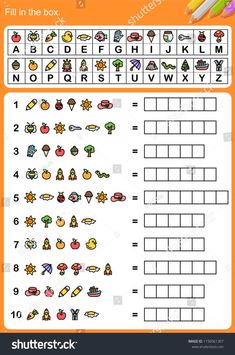 the worksheet for children to learn numbers and letters