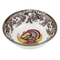 PRICES MAY VARY. Woodland pattern dates back to 1828 Great gift for family and friends Made in England Material: Earthenware Size: 5" Thanksgiving Dinnerware, Spode Woodland, Turkey Bowl, British Flowers, Mini Bowls, Dip Bowl, Tableware Collection, Cereal Bowl, Flower Border