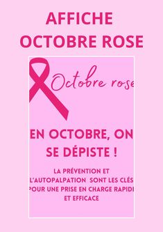 Affiche sur le thème d'octobre rose Pink October, Poster Design, Printed Items, Digital Prints, Paper Party Supplies, Pink, Music Clothes