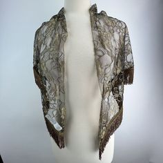 Avon Black Gold Lace Rose Floral Fringed Shawl Scarf Wrap 1991 Vintage New. See photos for accurate representation and measurements. Vintage Shawl, Vintage Shawls, Shawl Scarf, Gold Lace, Scarf Shawl, Scarf Wrap, Women's Accessories, Scarf Accessory, Shawl