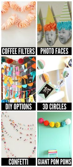 the instructions for how to make cupcakes and cake toppers with coffee filters