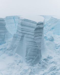 a large iceberg in the middle of nowhere