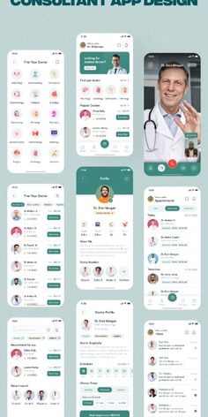 the medical app is designed to look like it has many different features