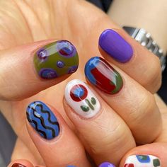 個性派ネイル/Ayaka/下北沢 on Instagram: "@unff_shimokita  @unff_nail" Blue Dot Nails, Amazon Beauty, Colorful Nail, Summery Nails, Nails Colors, September 22, Manicure Y Pedicure