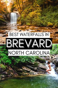 the best waterfalls in brevard, north carolina