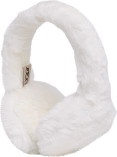 UGG® UGG Faux Fur Earmuffs | Nordstromrack Cute Winter Earmuffs, Earmuffs Aesthetic, Cute Ear Muffs, Wishlist Ideas Aesthetic, Aesthetic Christmas List, Fluffy Ear Muffs, White Earmuffs, White Winter Hat, Ugg Earmuffs