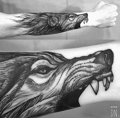 How many hours would you say this tattoo would take? |  husband initial tattoos for women d Fenrir Tattoo, Petit Tattoo, Kunst Tattoos, Forearm Tattoo Design, Cool Forearm Tattoos, Wolf Tattoo Design, Geniale Tattoos, Cool Tattoos For Guys, Tattoo Designs For Girls