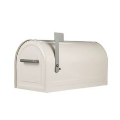 a white mailbox with the door open