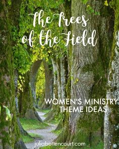 the trees of the field women's ministry theme