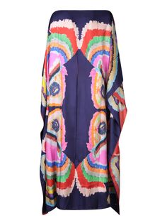 Explore bohemian elegance with RIANNA + NINA's Psaraki Paradisos Kaftan. Crafted in pure silk, this dress features a relaxed silhouette enhanced by a colorful print that captures the spirit of a tropical paradise.Composition: 100% Silk Bohemian Multicolor Viscose Maxi Dress, Spring Bohemian Viscose Kaftan, Multicolor Silk Maxi Dress For Festivals, Silk Maxi Dress For Festival, Chic Long Silk Kaftan, Bohemian Silk Maxi Dress For Summer, Silk Multicolor Kaftan With Vibrant Print, Multicolor Silk Dress, Elegant Multicolor Silk Dress