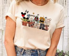 Unique Disney Gifts, Hollywood Studios Shirts, Disney Gifts For Adults, Hoodie Short Sleeve, Disneyland Star Wars, Star Wars Shirt, Disney Vacation Shirts, Disney Tee, Disney Trip Shirts