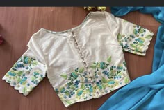 Emroidary Blouse Design, Floral Work Blouse, Floral Blouse Designs