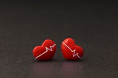 Beating Heart Earrings Studs, Valentine Earrings, Lovely Jewelry Gifts. $22.50, via Etsy. Valentine Earrings, Pic Inspiration, Valentines Earrings, Polymer Clay Diy, Care Worker, Beating Heart, Cute Clay, Polymer Clay Charms, Polymer Clay Projects