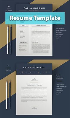 Templates & Themes
Print
Resumes
Minimal Resume Template | Carla Reference Page, Executive Resume, Downloadable Resume Template