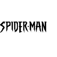 the logo for spider - man on a white background