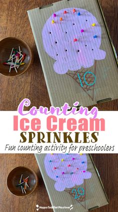 an ice cream sprinkles book with the title overlay