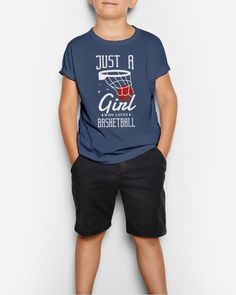 Just a girl who loves Basketball Basketball Player T-Shirt - J Navy #jeepsafari #ideas #popular basketball players, basketball court, basketball photography Bat Shirt, Happy Father Day Quotes, Boat Fishing, Fathers Day Quotes, Vintage Dog