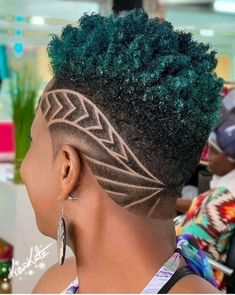 Mohawk Designs For Women, Bald Fade Designs, Women’s Haircut Designs, Hair Fade Designs, Short Hair Designs For Women, Female Haircut Designs, Shaved Side Designs