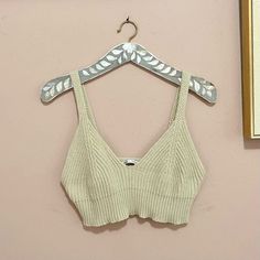 Zara | Crochet Knit Top Cream Crochet Bralette Us Size L Nwot! Accepting Most Offers Beige Cropped Knit Top, Beige Knitted Crop Top, Fitted Beige Crochet Knit Top, Zara Crochet Top For Beach, Beige Hand Knitted Tops, Beige Seamless Knit Top, Seamless Beige Knit Top, Chic Beige Knitted Crochet Top, Zara Cream Crochet Top