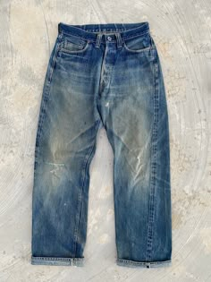 Vintage Jeans Mens, Denim Washes, Denim Repair, American Denim, Japanese Denim, Denim Jeans Men, Selvedge Denim, Mens Casual Outfits, Vintage Jeans