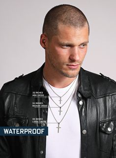 Men's Silver Cross Necklace - Different Sizes available, pick from Small, Medium and Large Cross Pendants / Stainless Steel Men's Cross Part of of our WATERPROOF COLLECTION: https://etsy.me/3xCErtp For the man of faith a sleek and minimalist stainless steel cross necklace. Sizes available: (choose from drop down menu) Small Gold Cross: 20mm H x 11mm W Medium Gold Cross: 24mm H x 14mm W Large Gold Cross: 31mm H x 16mm W Length: Usually available in 18, 20, 22, 24, 26 and 30 (only large cross) inc Gold Cross Necklace Men, Mens Cross Necklace, Stainless Steel Cross Pendant, Silver Cross Necklace, Mens Gold Jewelry, Steel Cross, Mens Crosses, Gold Cross Necklace, Cross Chain