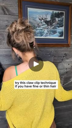 8.2K views · 18K reactions | Pro tip: use dry shampoo or texturizing spray before styling ⭐ don't forget to save the tutorial for later! 🩷
•
•
•
•
•
•
•
#finehairstyles #thinhairtutorial #mediumlengthhairstyles #easyhairstyles #hairstyleoftheday #beginnerhairstyles #hairidea #hairideasforwomen #clawcliphairstyle #hairtutorialsforbeginners #hairtutorialsforthinhair #noextensionshairstyle #clawcliptutorial | SAVANNAH MOORE || Beauty for the ordinary mamas. 🩷 | Ella Langley · weren't for the wind Hairstyles Diy, Instagram Pro, Hair Tricks, Easy Care Hairstyles, Using Dry Shampoo, Perfect Bun, Scrub Corpo, Messy Buns, Mood Food