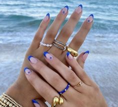 39 Gorgeous Summer Nails You Need to Try Fluorescent Nails, Evil Eye Nails, Cute Gel Nails, Short Acrylic Nails Designs, Funky Nails, Dream Nails, Short Acrylic Nails, Summer Nail