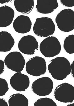 black circles painted on white background